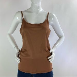Women’s Large (L) Brown GLORIA LANCE INC. Tank Top